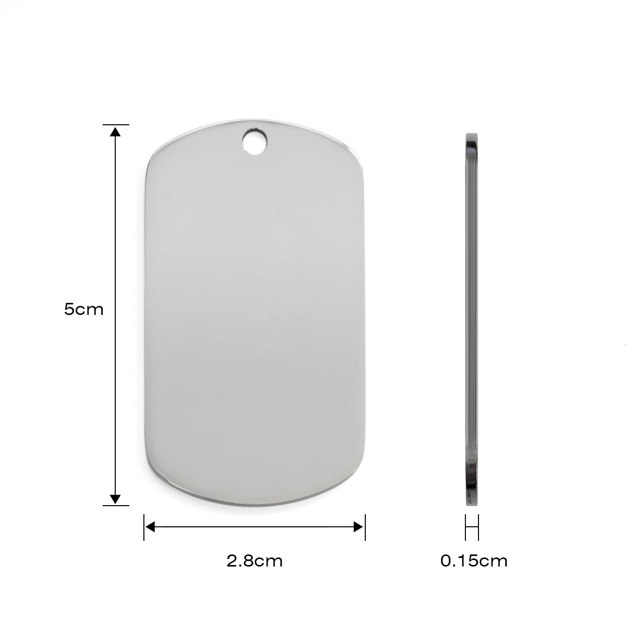 ComMarker Mirror Stainless Steel Pendants (10pcs)