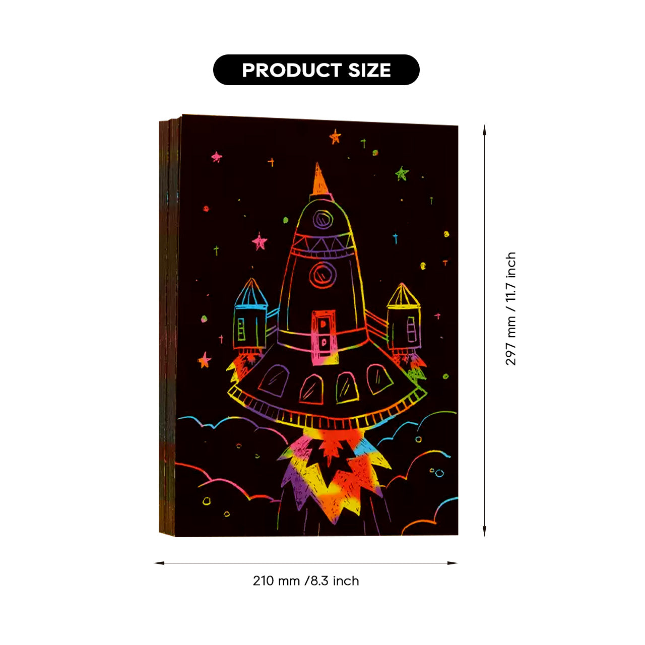 ComMarker Fluorescent Scratch Paper A4 (50pcs)
