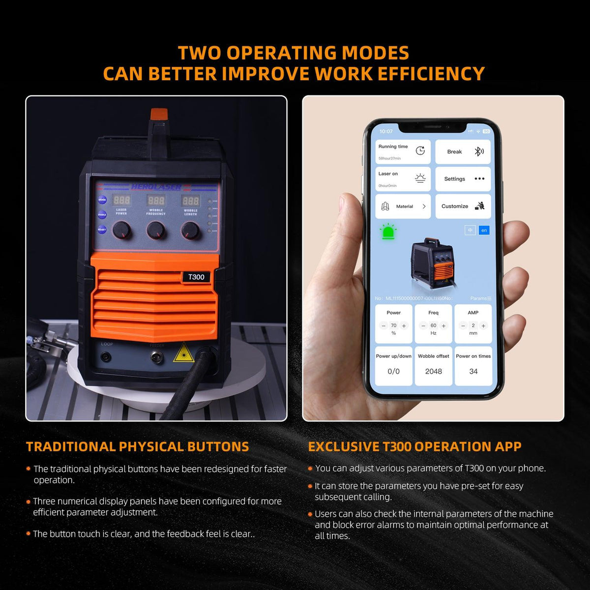 T1 Lightest AI Smart 300W Table Laser Welder HEROLASER