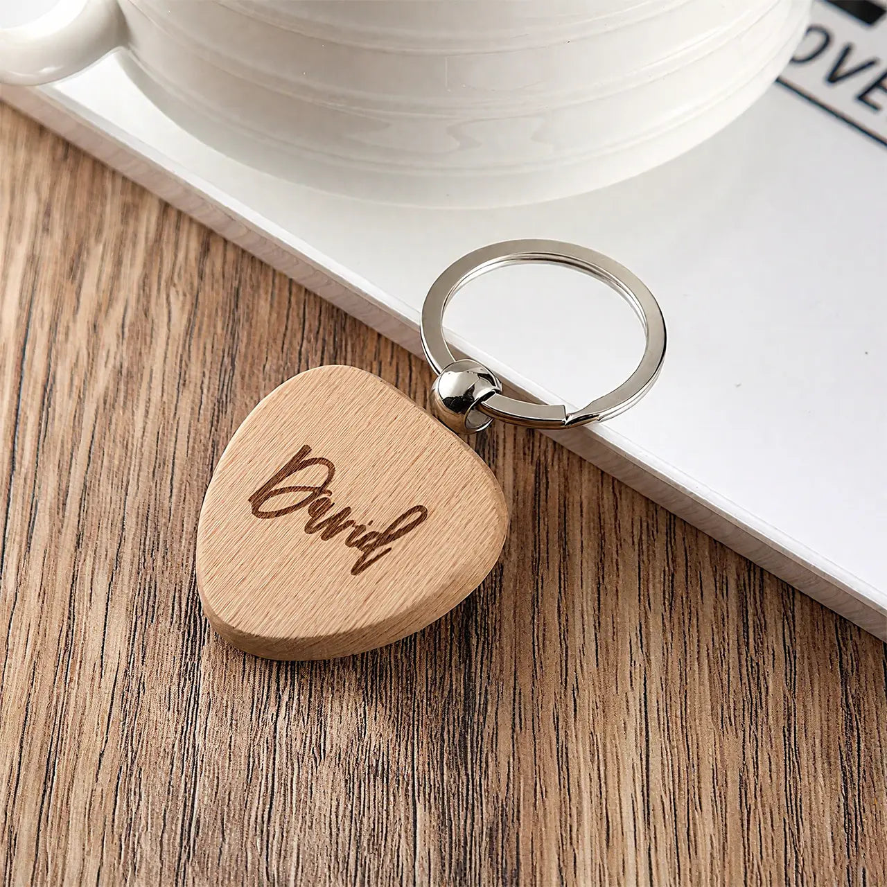 ComMarker Heart Wooden Keychain (10pcs)