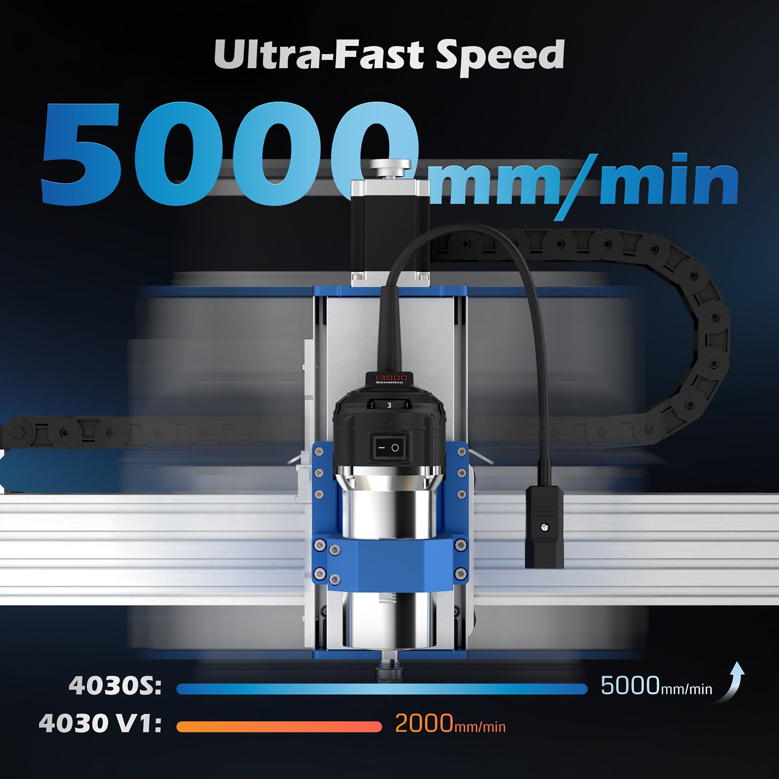 PROVerXL 4030S Desktop CNC Router Machine, 32 Bit MCU, 710W Spindle SainSmart.com