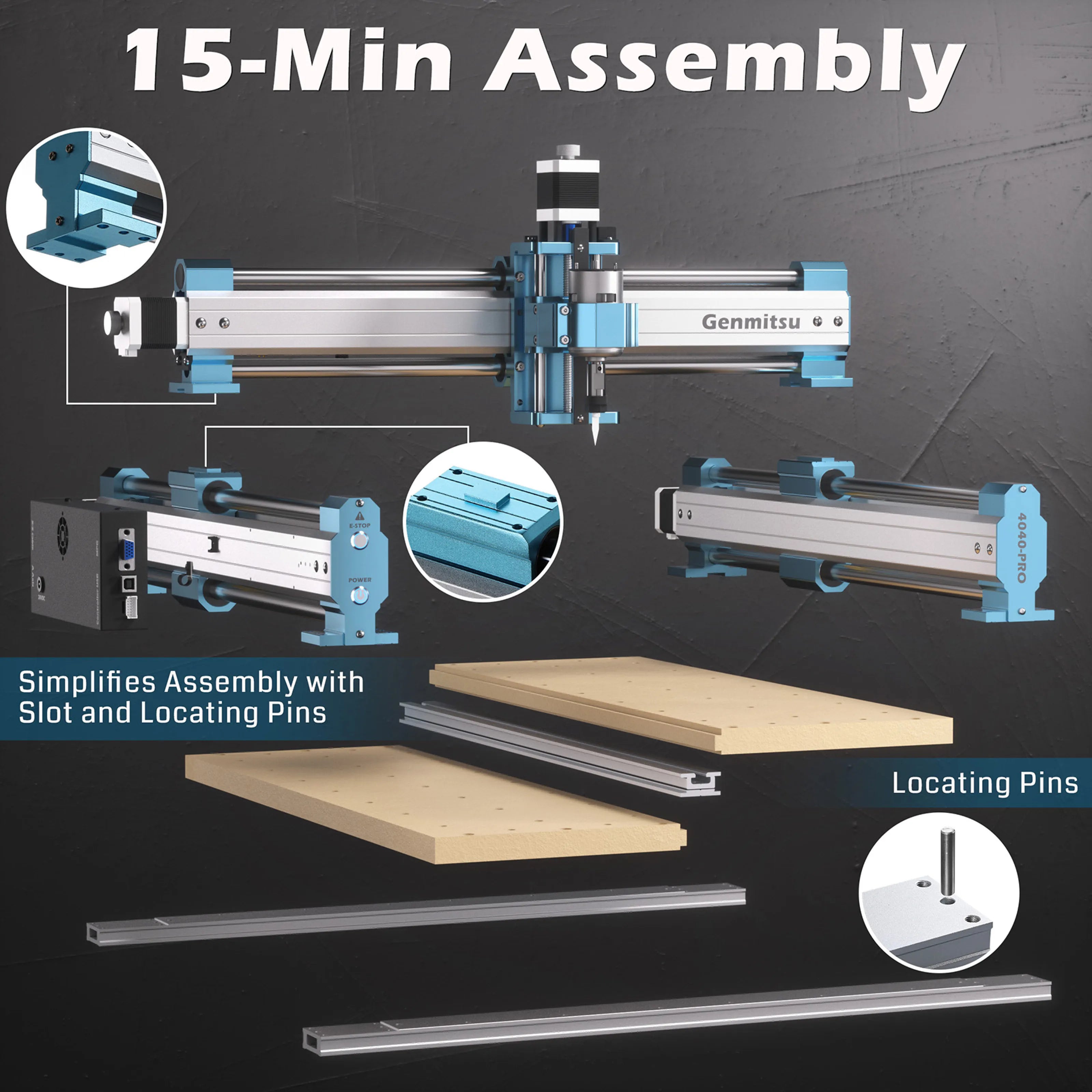 4040-PRO Desktop CNC Router Machine for Carving and Cutting SainSmart.com