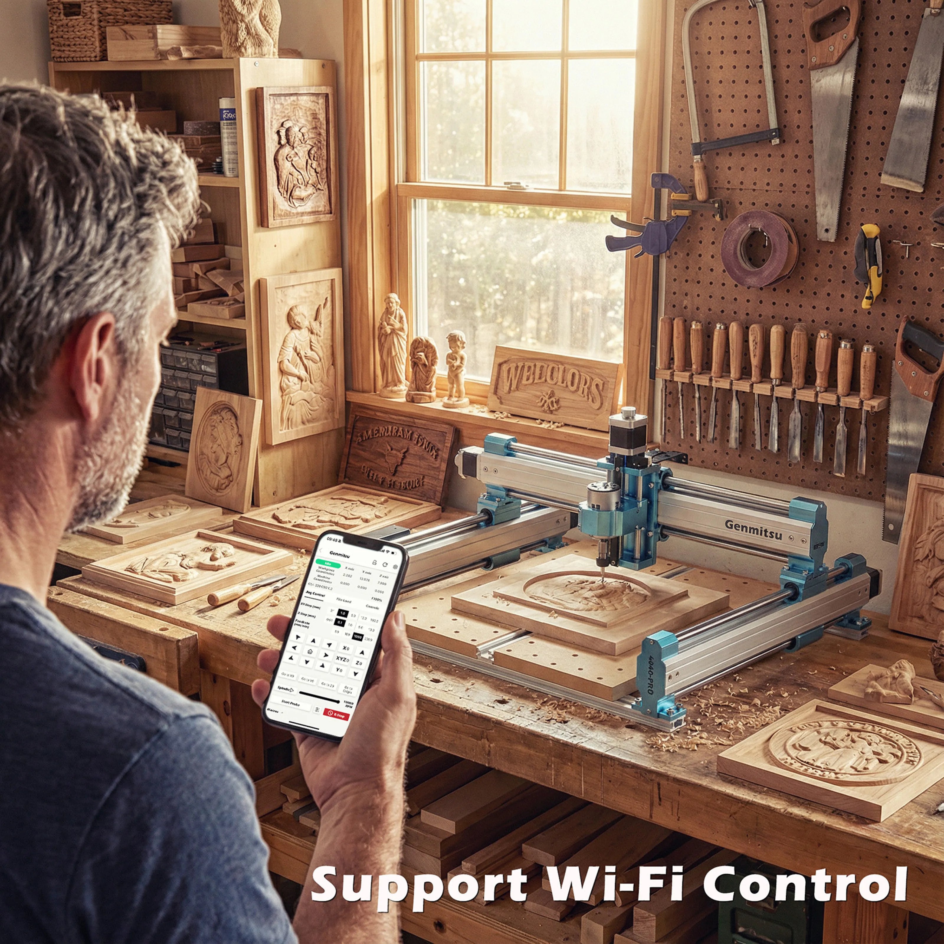4040-PRO Desktop CNC Router Machine for Carving and Cutting SainSmart.com