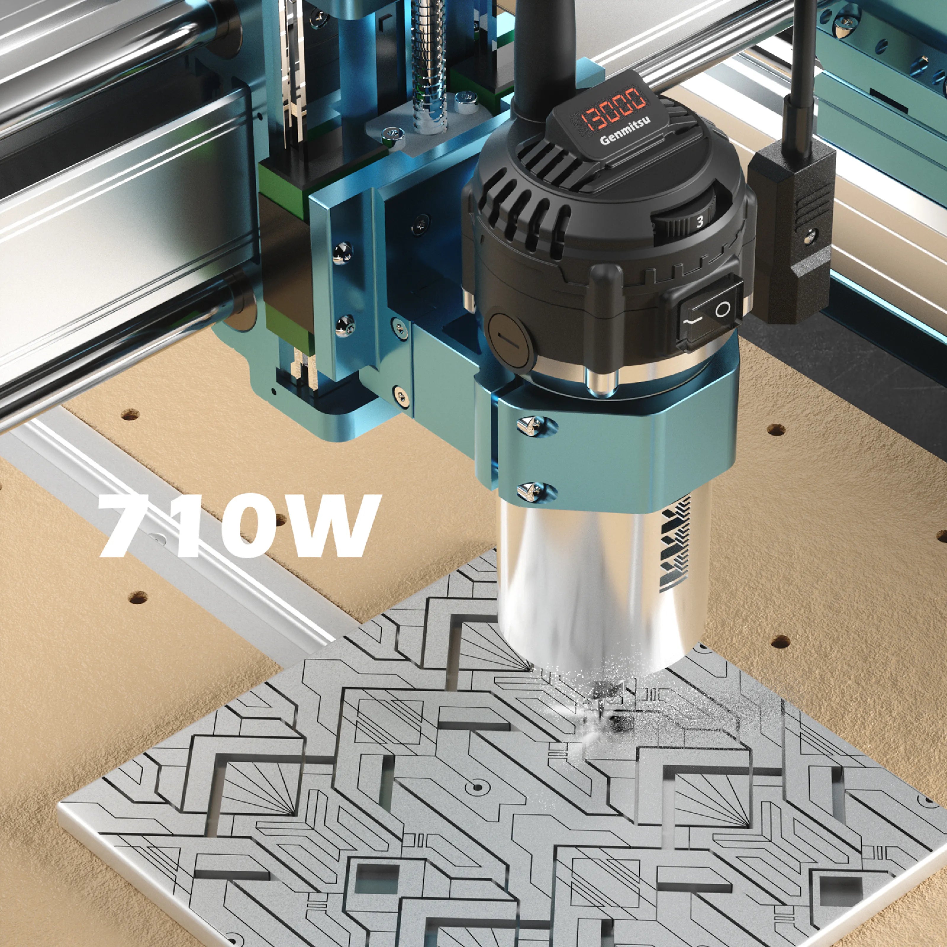 4040-PRO MAX CNC Router Machine, 710W Trimmer & Linear Rail Driven, Enhanced XZ Axis SainSmart.com