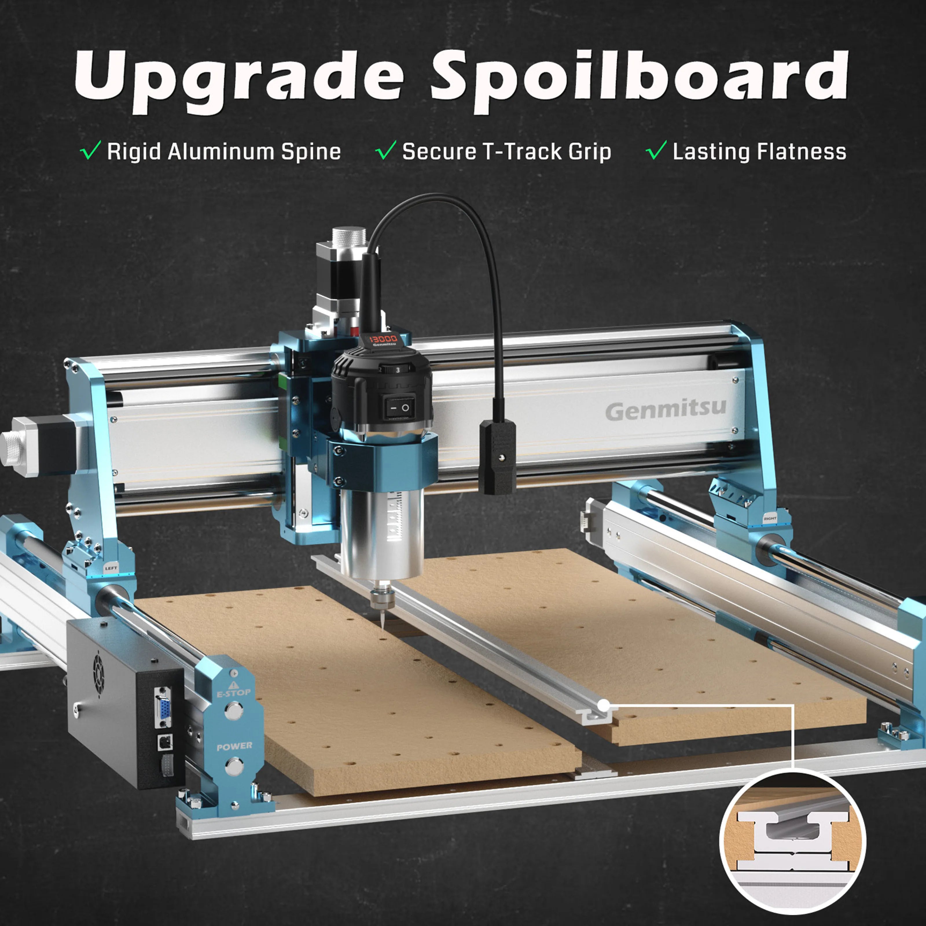 4040-PRO MAX CNC Router Machine, 710W Trimmer & Linear Rail Driven, Enhanced XZ Axis SainSmart.com