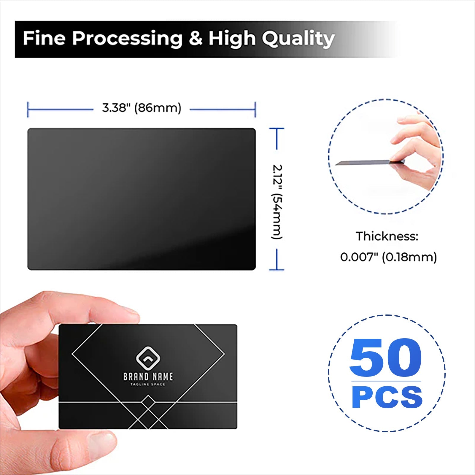 ComMarker Aluminum Business Card (50pcs)