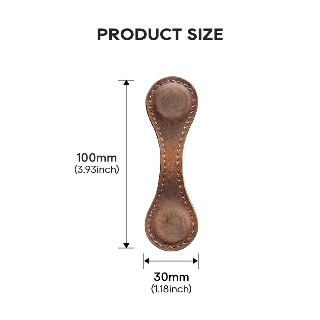 ComMarker Brown Leather Magnetic Bookmark (5pcs)