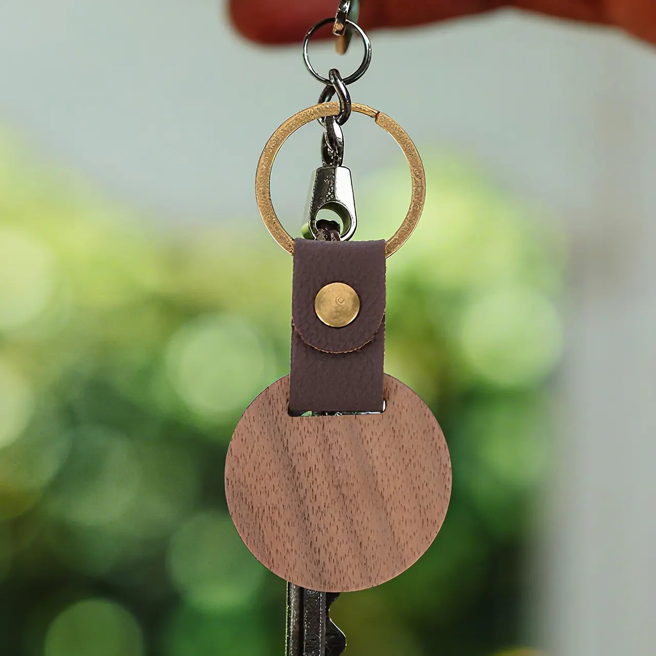ComMarker Round Walnut Keychain (10pcs)