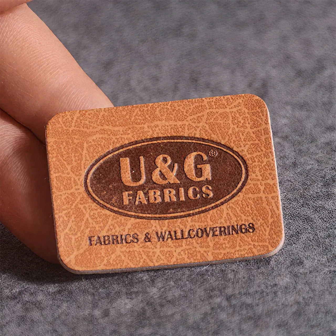 ComMarker Brown Rectangular PU Nameplate (10pcs)