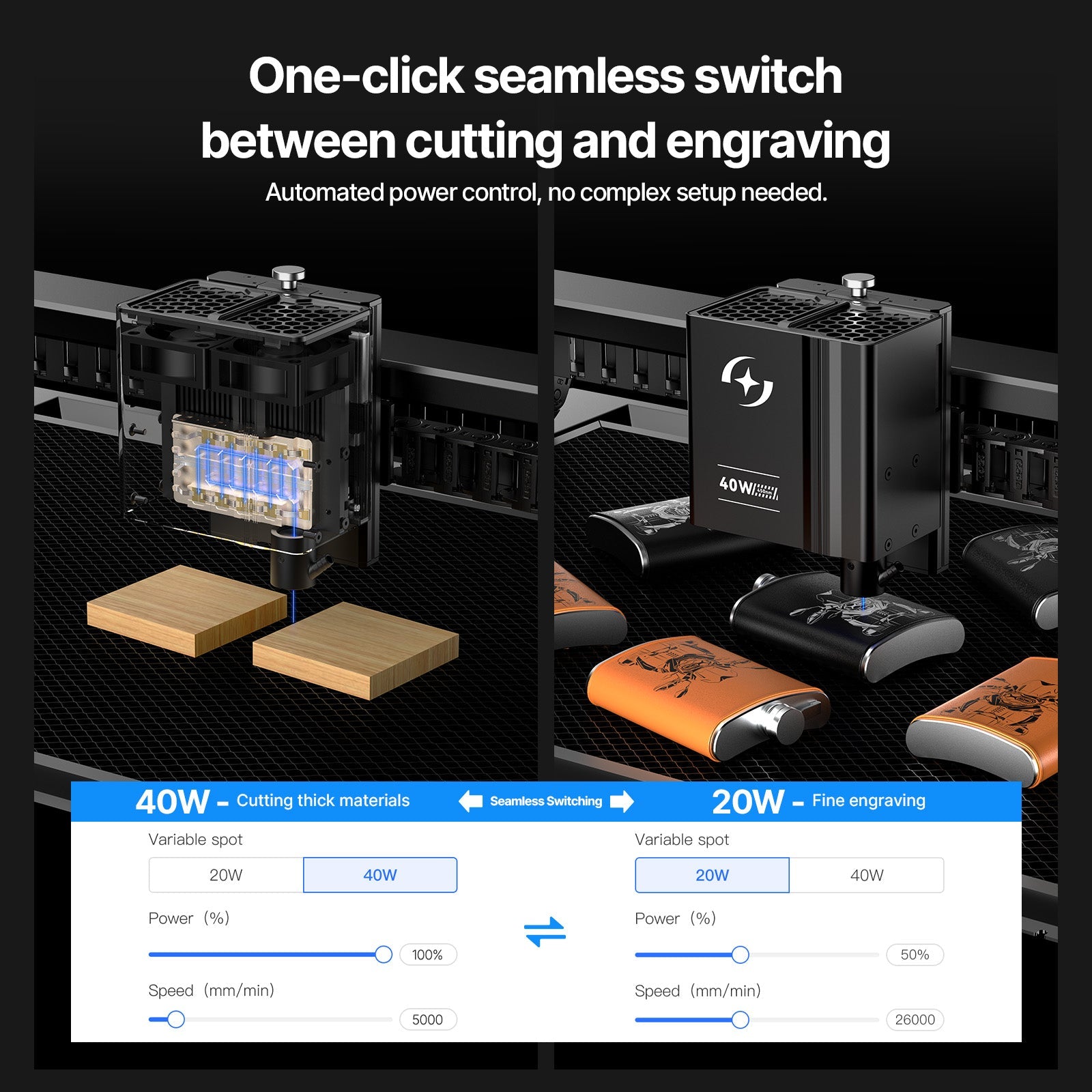 AtomStack KRAFT Lite – Compact Enclosed Laser Engraver