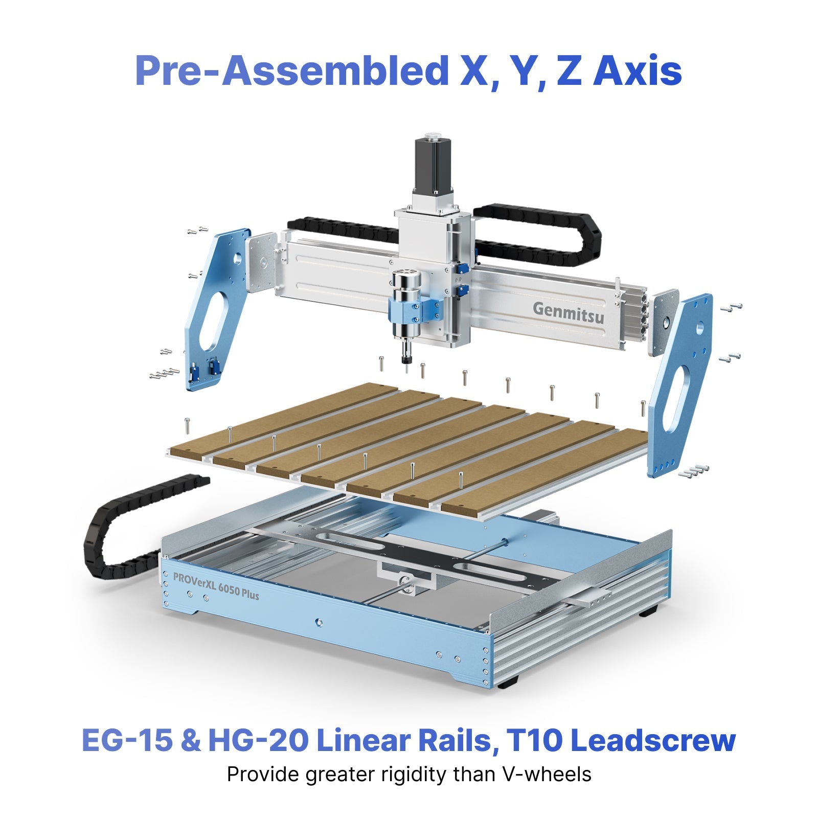 Genmitsu PROVerXL 6050 Plus CNC Router - 600×500 mm Work Area