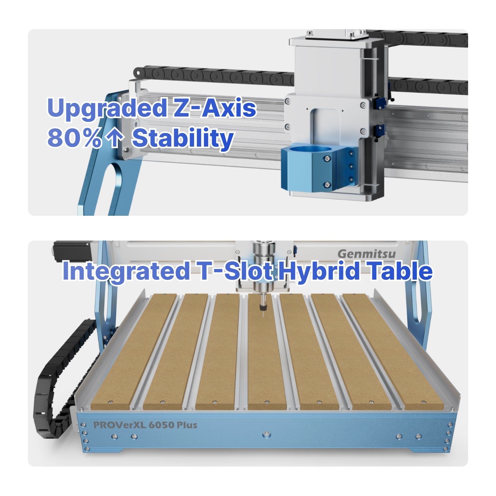 Genmitsu PROVerXL 6050 Plus CNC Router - 600×500 mm Work Area