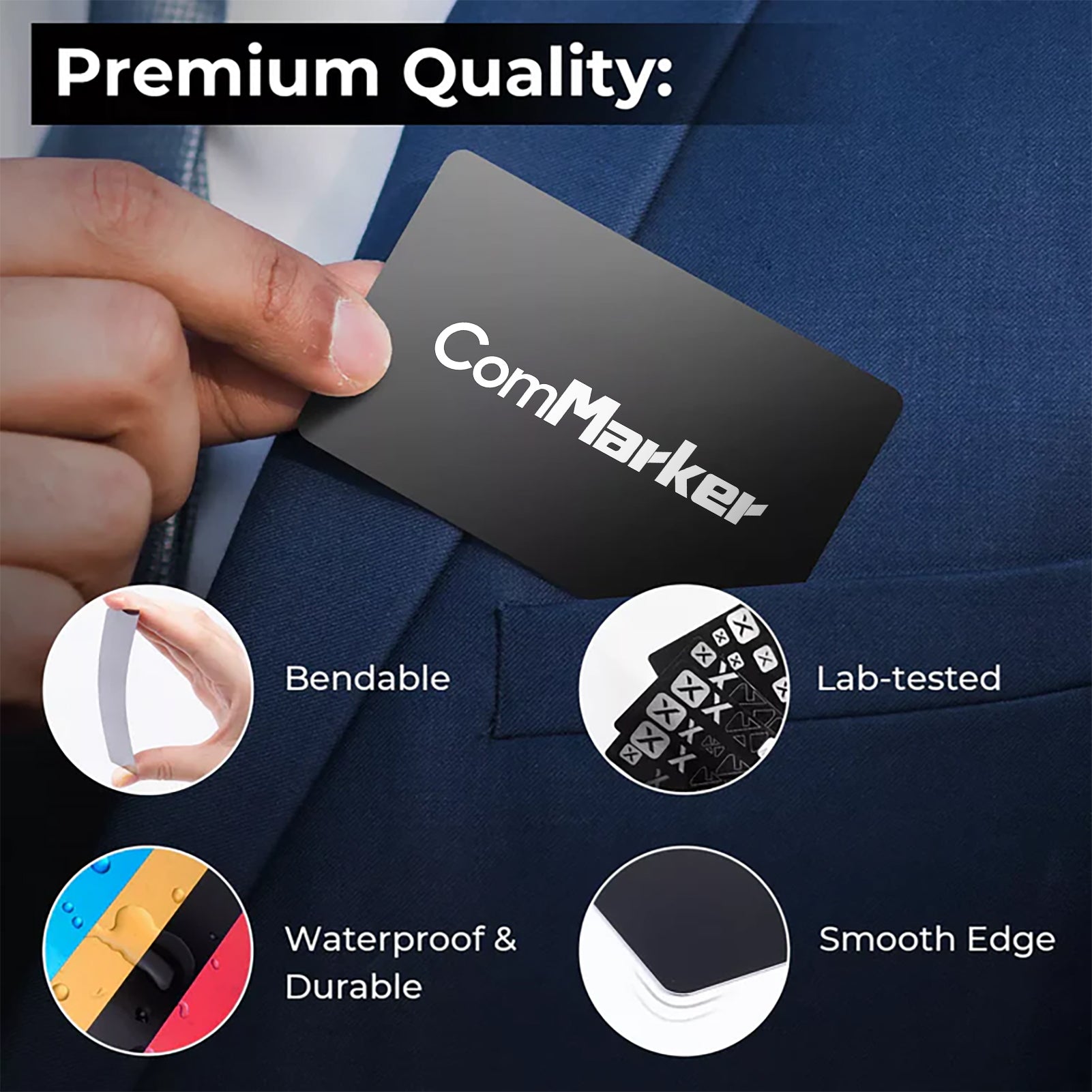 ComMarker Aluminum Business Card (50pcs)