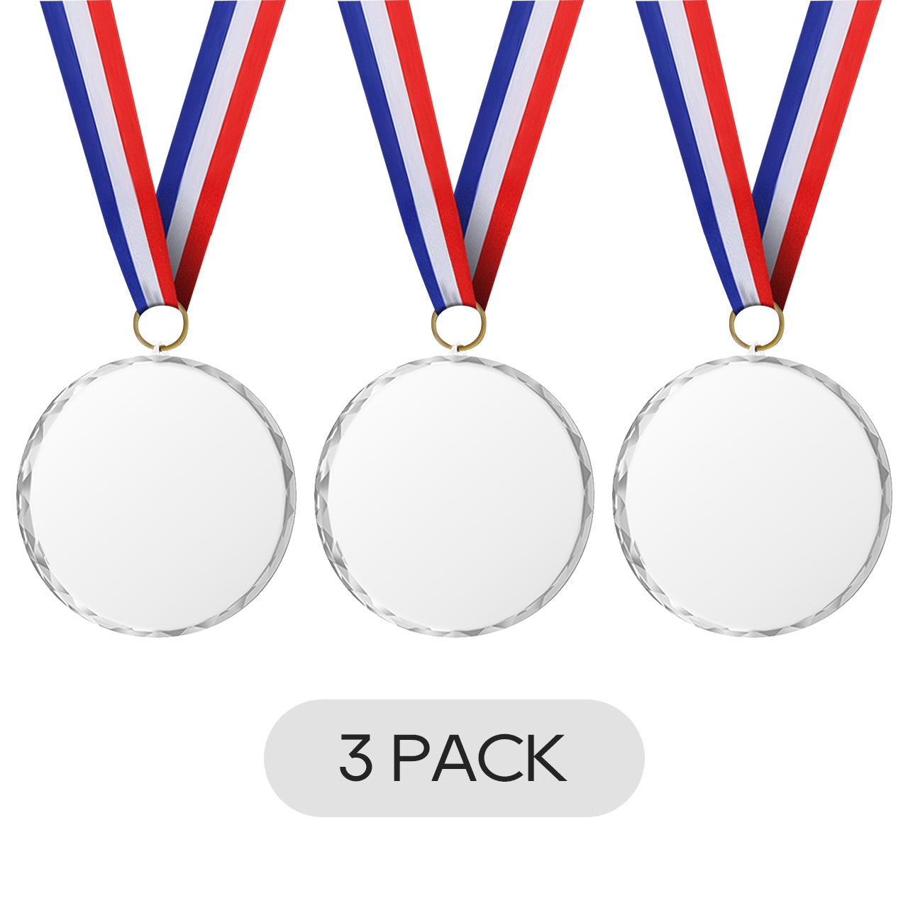 ComMarker Blank Glass Medal (3pcs)