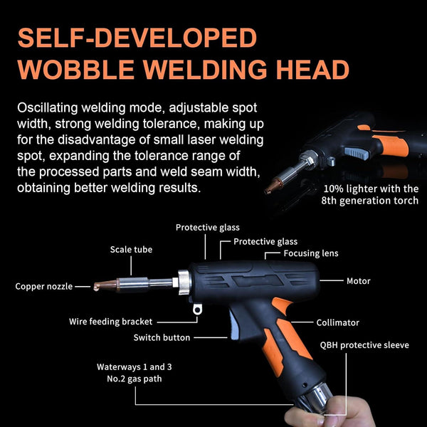1500W Air-Cooled Portable Laser Welder: eH15L-MM01 - Welders from HEROLASER