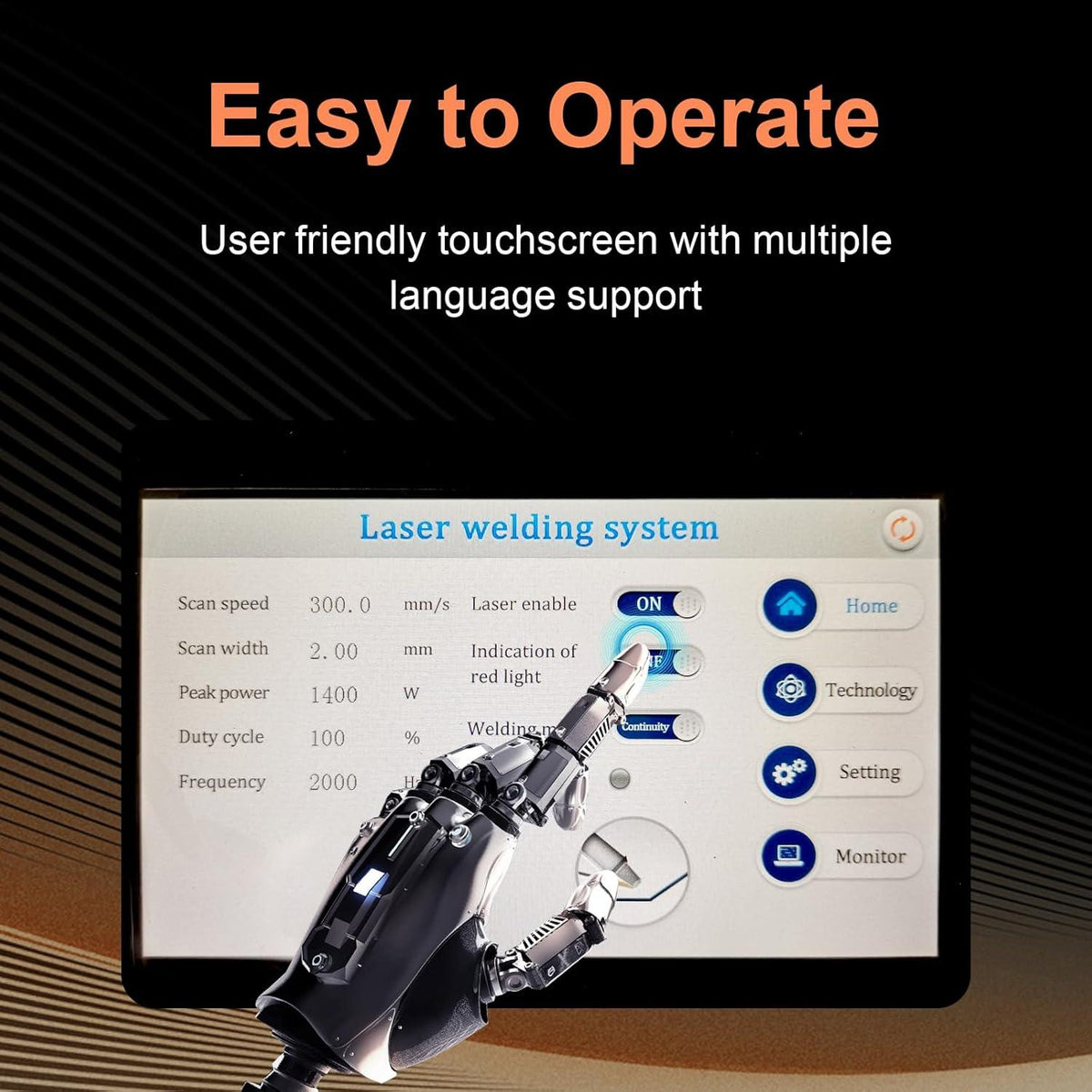 1500W Air-Cooled Portable Laser Welder: eH15L-MM01 - Welders from HEROLASER