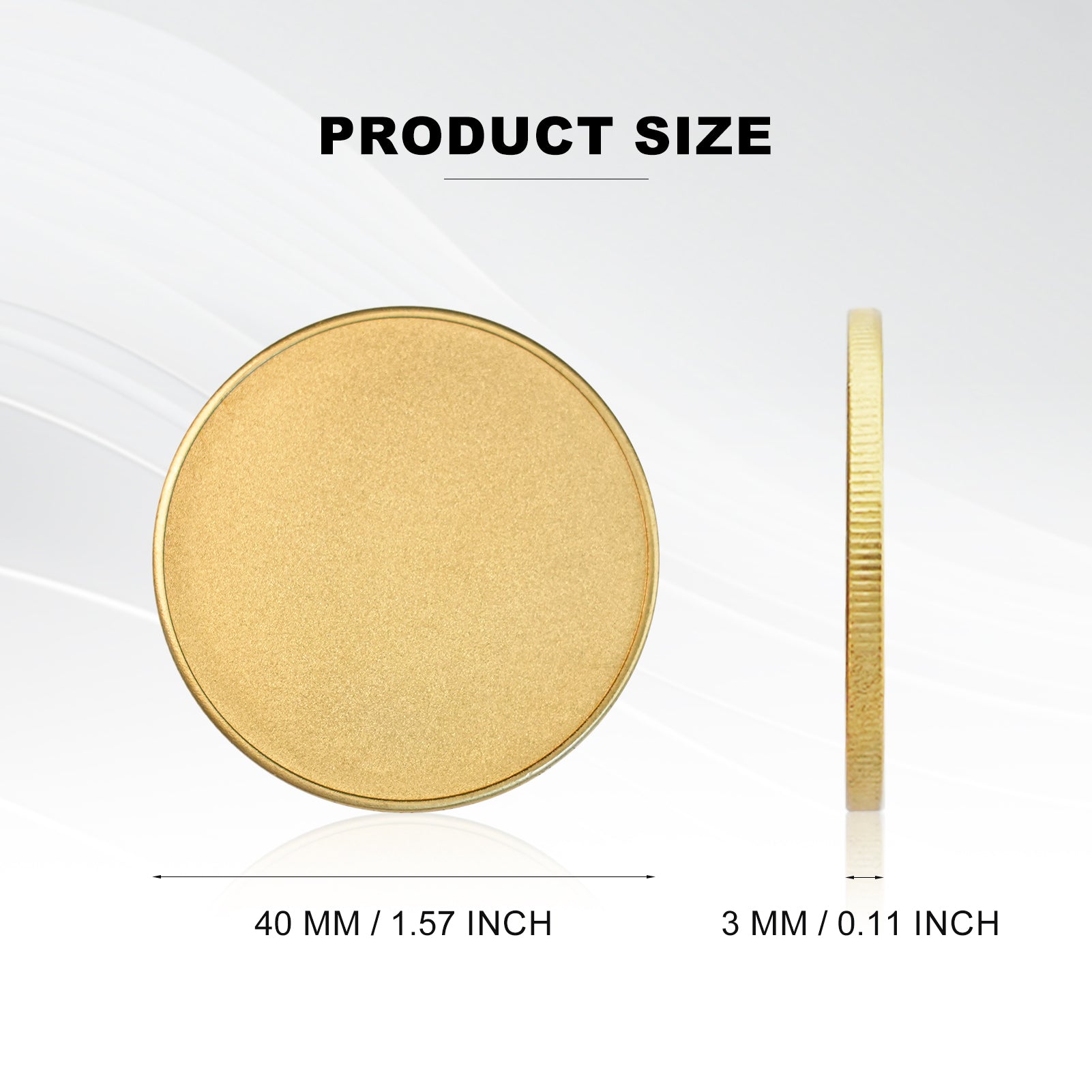 ComMarker Blank 3mm Metal Coin (20pcs)