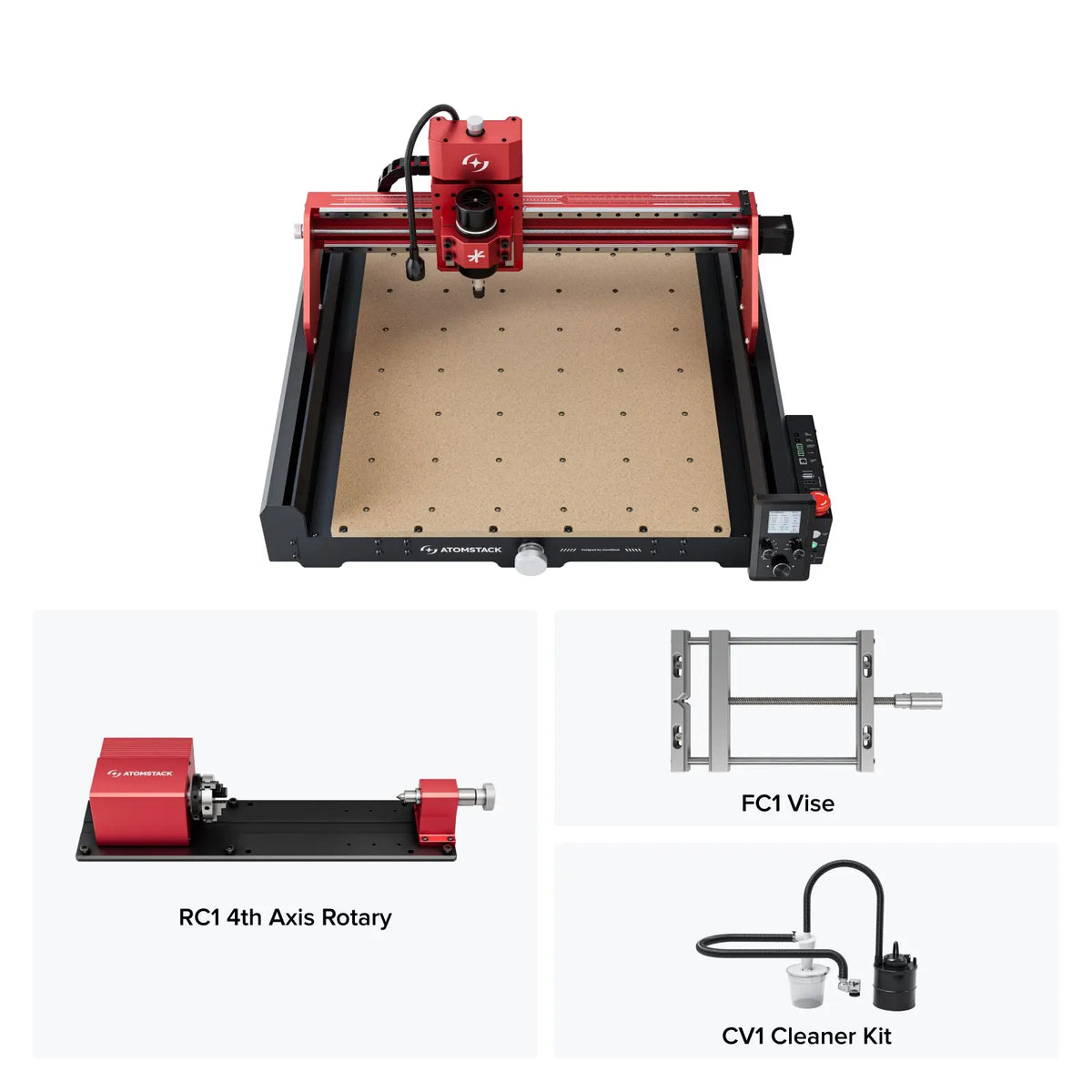 AtomStack - C4 Pro CNC Router - Craft Cutters & Embossers from AtomStack