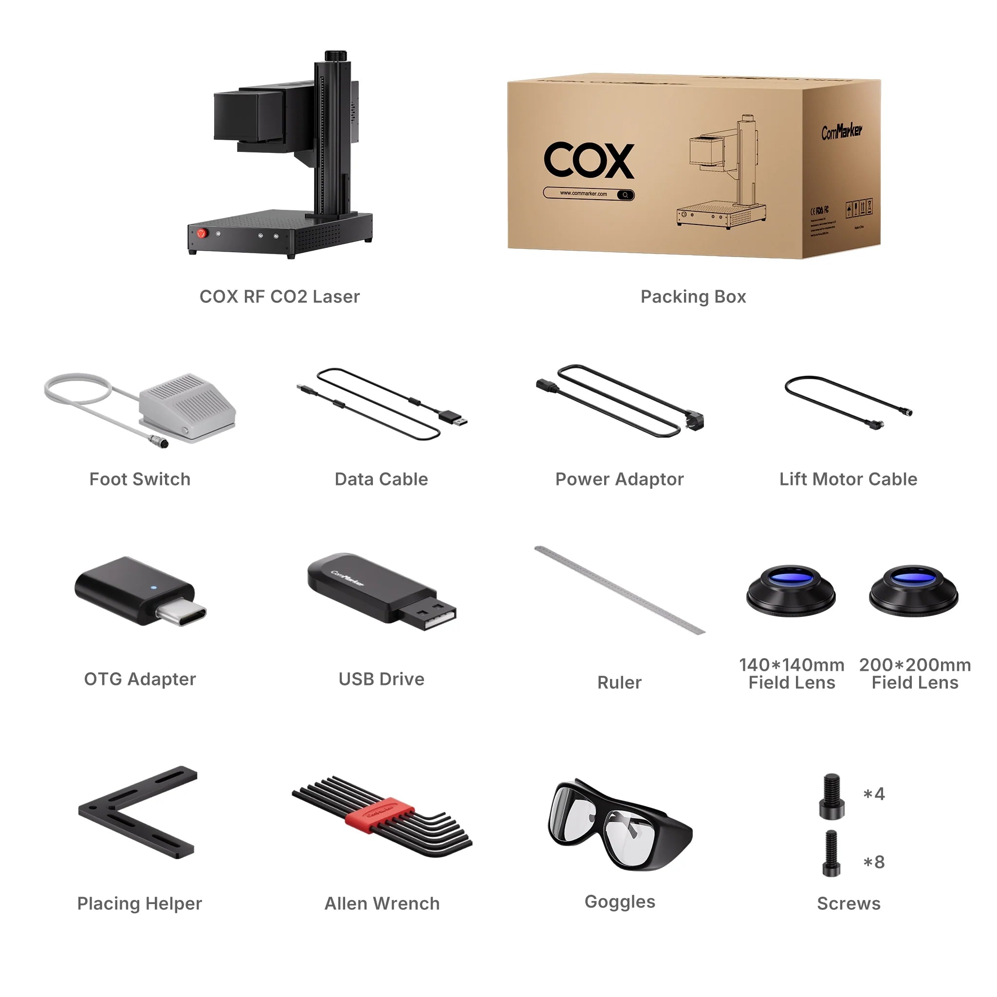 ComMarker COX RF CO2 Galvo Laser Engraver ComMarker Laser