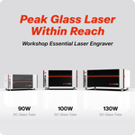 OneLaser Cobra™ 8 Workshop Essential Laser Engraver/Cutter (90W Glass CO₂)