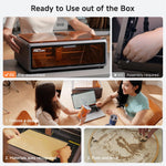 Creality Falcon A1 10W Laser Engraver – Class 1 Enclosed Laser Cutter with HD Camera & Air Assist SainSmart.com