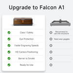 Creality Falcon A1 10W Laser Engraver – Class 1 Enclosed Laser Cutter with HD Camera & Air Assist SainSmart.com