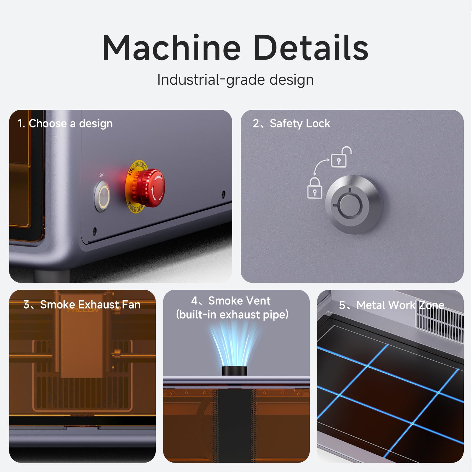 Creality Falcon A1 10W Laser Engraver, Enclosed Laser Cutter with Air Assist, HD Camera Positioning, Beginner-friendly, Class 1 Safety Laser Engravering Machine for Wood and Metal, Acrylic SainSmart.com