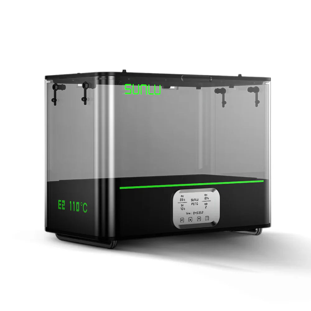 SUNLU FilaDryer E2, Professional Drying and Annealing, Up to 110℃/230°F, Born for Engineering 3D Printing Filaments SainSmart.com