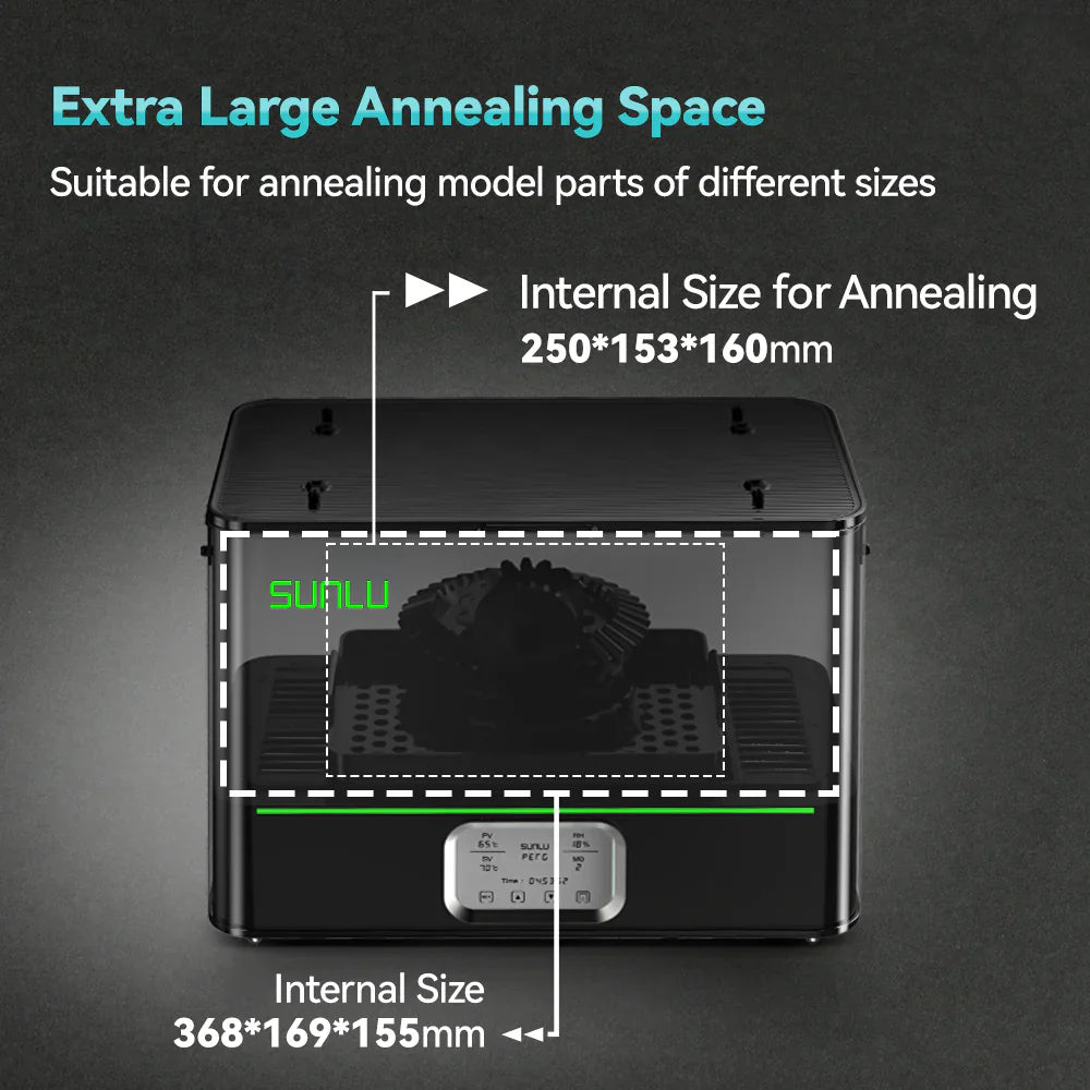 SUNLU FilaDryer E2, Professional Drying and Annealing, Up to 110℃/230°F, Born for Engineering 3D Printing Filaments SainSmart.com