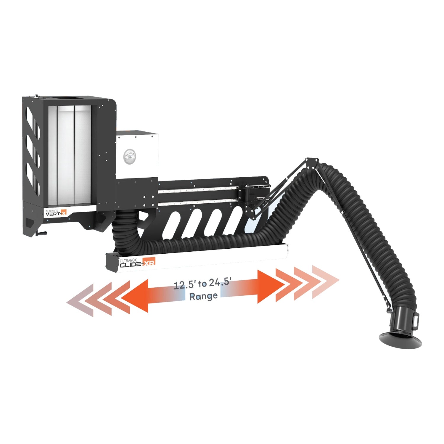 Filtrabox Vert-X Fume Extraction System – High-Capacity HEPA & Carbon Filtration for Laser and Welding Applications