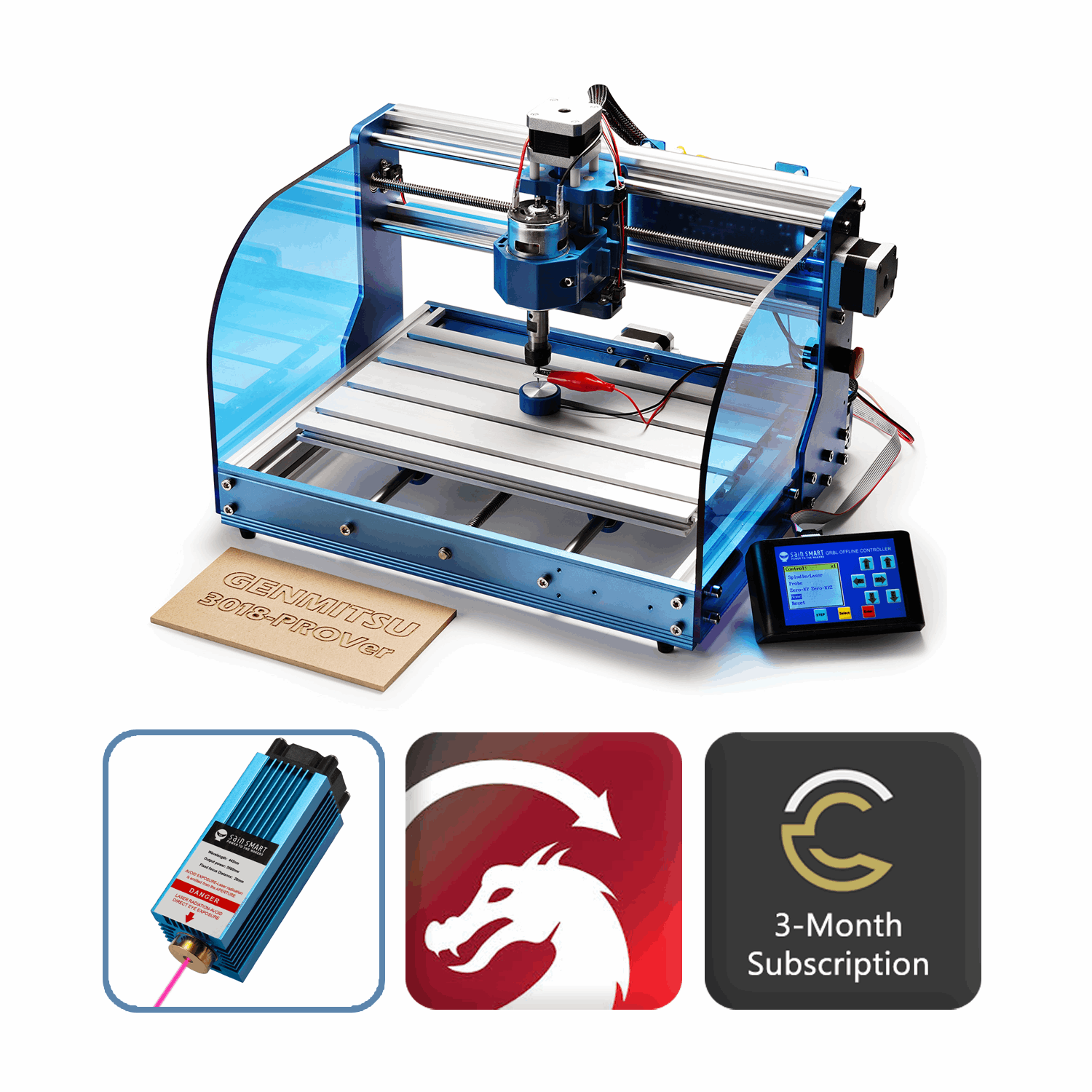 3018-PROVer Semi Assembled CNC Router Kit SainSmart.com
