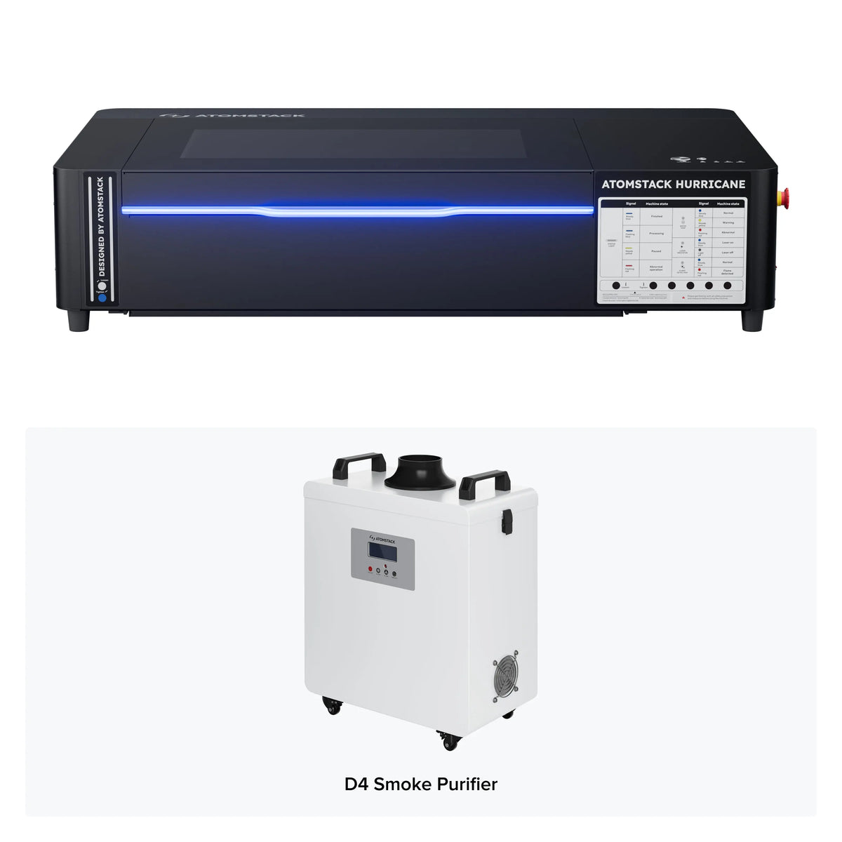 AtomStack - Hurricane 55W CO2 Laser Cutter - Craft Cutters & Embossers from AtomStack