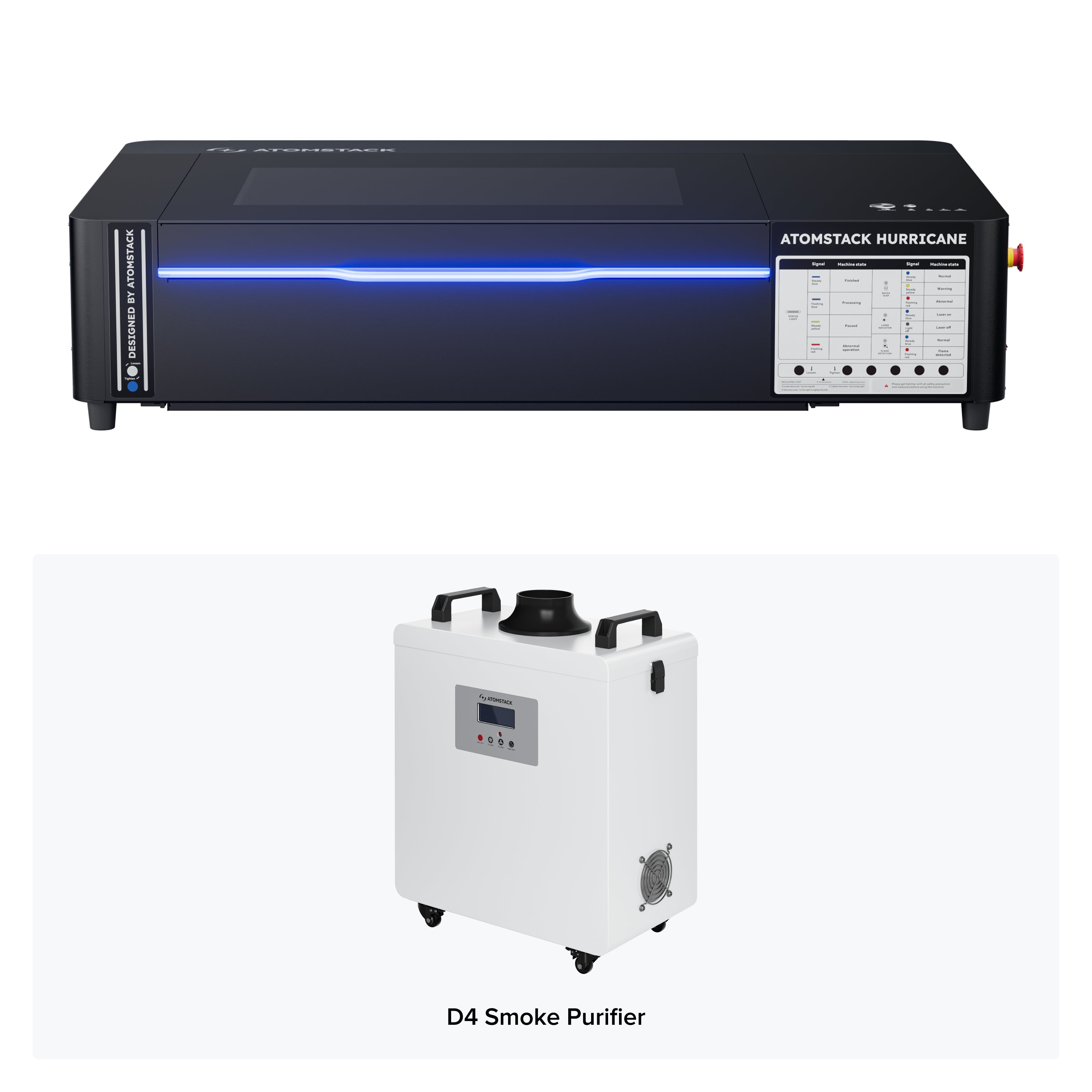 AtomStack - Hurricane 55W CO2 Laser Cutter
