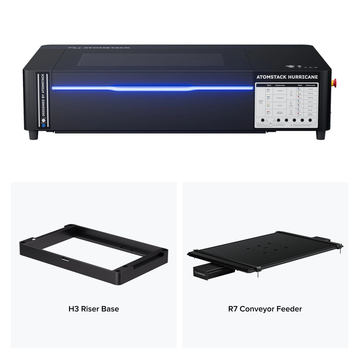 AtomStack - Hurricane 55W CO2 Laser Cutter - Craft Cutters & Embossers from AtomStack