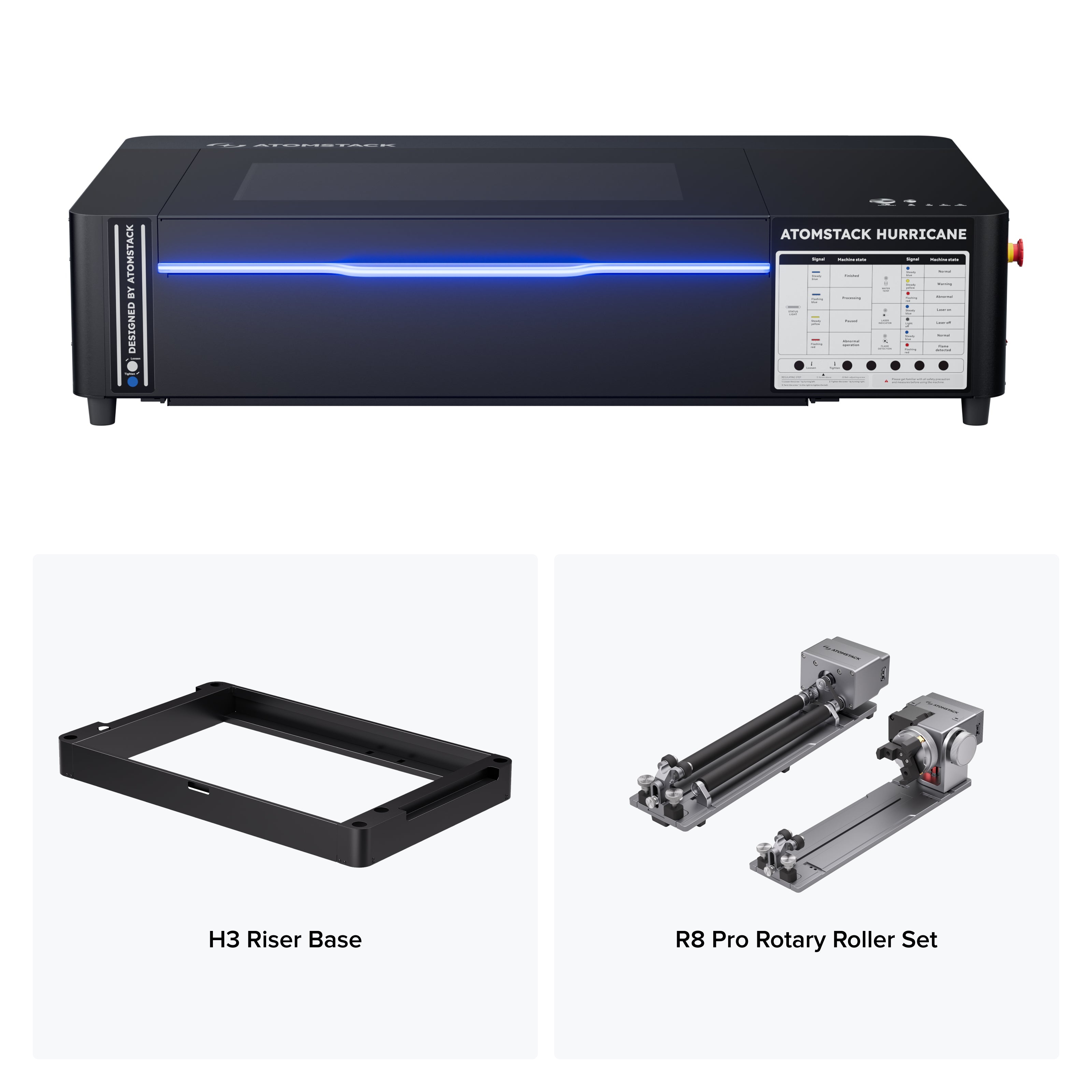 AtomStack - Hurricane 55W CO2 Laser Cutter