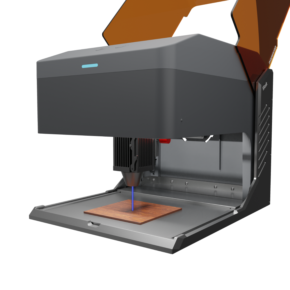Kiosk Laser Engraver Machine, Compact, Open-to-use, 2.5W/5W/10W, Home Laser Cutter with Acrylic Enclosure SainSmart.com