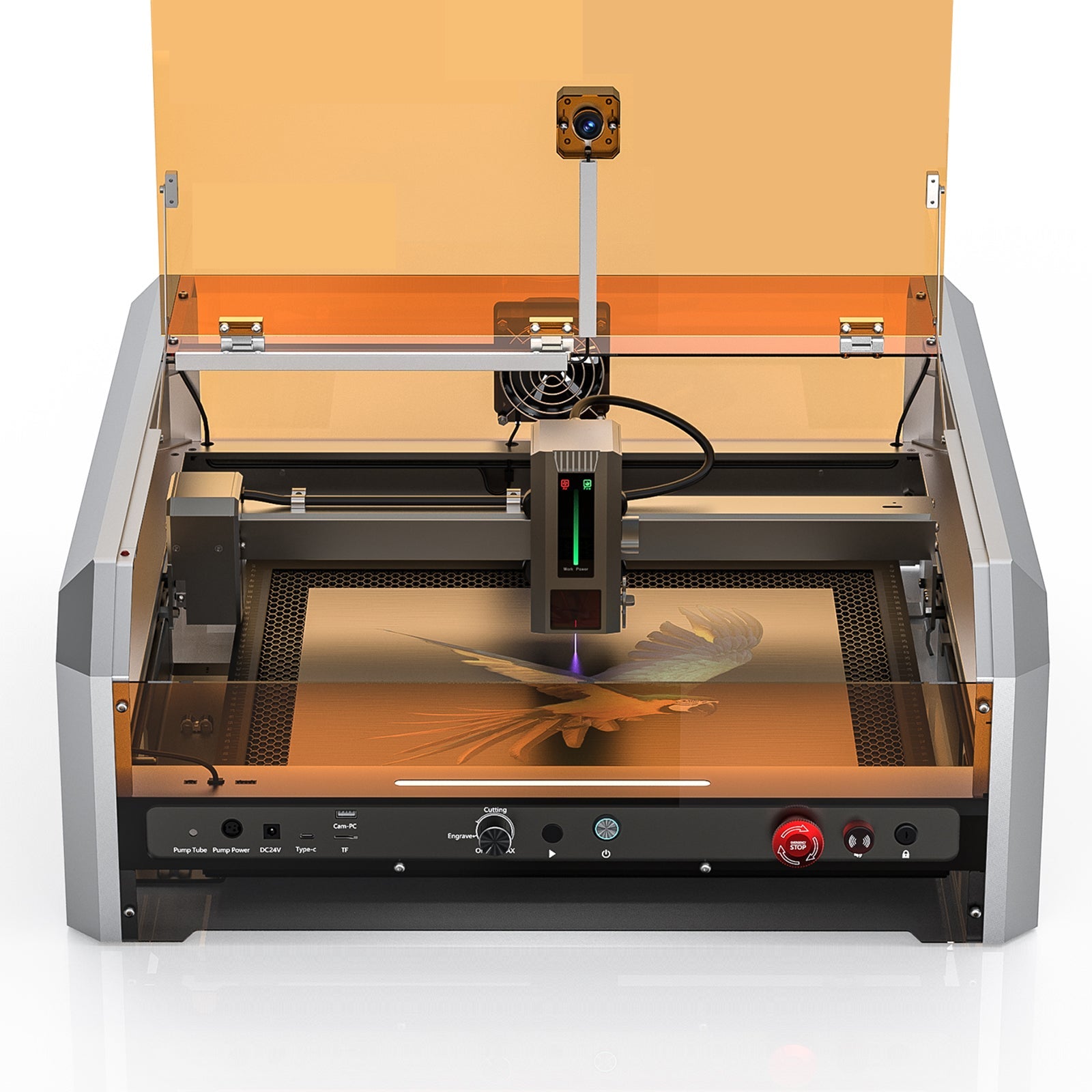 L8 Laser Engraver Machine, 20W/40W Power, 40000mm/min High Speed All-in-one, Air Assist, Lightburn Camera SainSmart.com