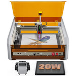 Genmitsu L8 Laser Engraver – 20W / 40W Class 1 Enclosed Laser System with Camera & Smart Air Assist SainSmart.com