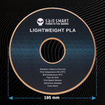 SainSmart LW-PLA Filament – Lightweight Active Foaming PLA, 1.75mm, 1kg (2.2 lb), Black or White SainSmart.com