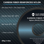 SainSmart ePA12-CF Carbon Fiber Nylon Filament – Black, 1.75mm, 0.5kg (1.1 lb) SainSmart.com