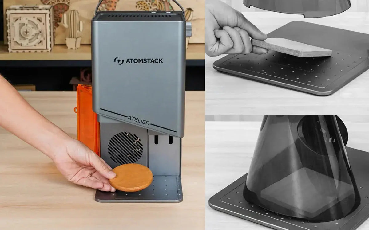 AtomStack Atelier Laser Engraver – 12W Diode Galvo - Craft Cutters & Embossers from AtomStack