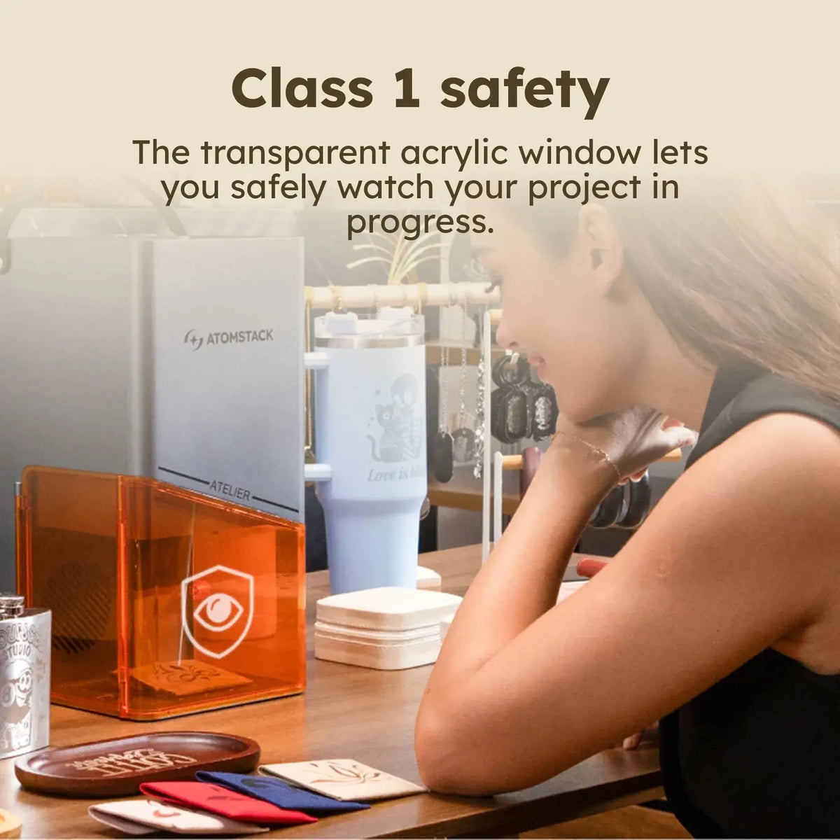 AtomStack Atelier Laser Engraver – 12W Diode Galvo - Craft Cutters & Embossers from AtomStack