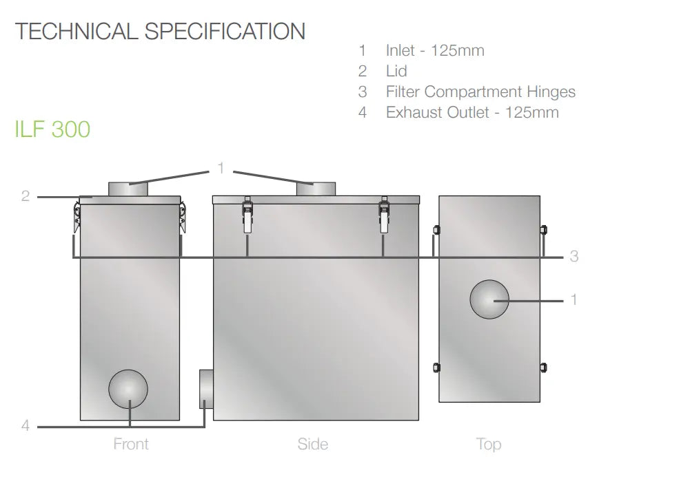 Donaldson BOFA – ILF-300 Inline Bag Pre-Filtration System (1UA1030069) - Manufacturing from Donaldson BOFA
