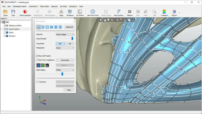 3DeVOK QUICKSURFACE Pro – 1-Year Subscription (Professional Reverse Engineering Software) - 3D Modeling Software from 3DeVOK